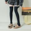 Осенне-зимние утолщенные чулки выше колена женские японские однотонные высокие носки в студенческом стиле