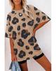 Azura Exchange Leopard Print Loose T-Shirt