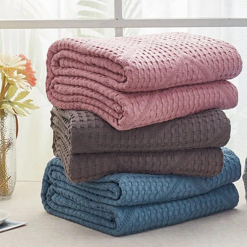 Японское клетчатое хлопковое одеяло, марлевое летнее одеяло, одеяло с кондиционером, двуспальное покрывало для маленьких детей и взрослых, покрывало на кровать