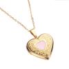 Stylish Pendant Necklace Heart Shaped Locket Collarbone Chain Adjustable Length Choker Fashionable Jewelry for Dates