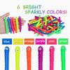 12/24Pcs Colorful Soft Caterpillars Fidget Toy Stretch String TPR Rope Kids Birthday Party Favors Pinata Filler Halloween Gifts