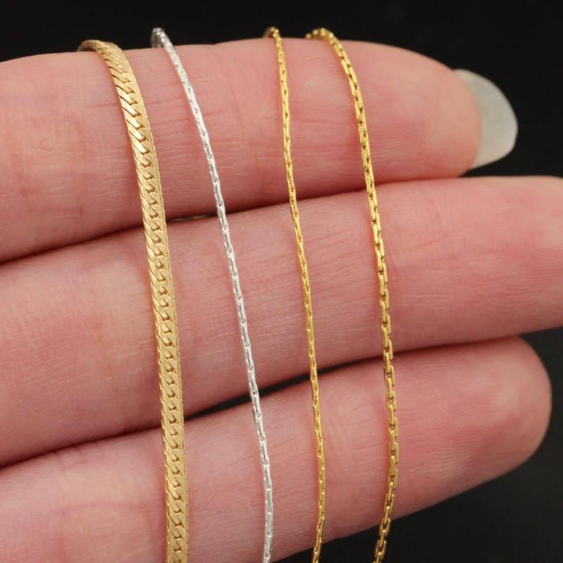 Винтажные Змеиные Цепочки 14K Gold Filled Не Тускнеющие Постоянный Браслет Ожерелье Изготовление Ювелирных Изделий Оптовые Цепочки