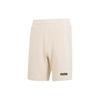 Logo Print Double Pocket Sports Elastic Waist Straight Casual Shorts Men Shorts Beige 675753-87
