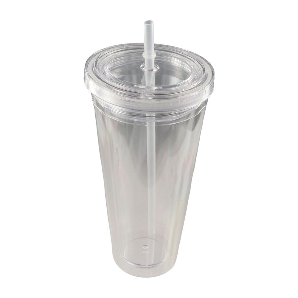 Двухслойный прозрачный тамблер 350/450/650 мл Чашка для холодного кофе Чашка для смузи Бутылка для воды Для домашнего использования