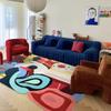 Living Room Carpet Colorful Trendy Special-shaped Bedroom Bedside Rug  Fluffy Plush Fashionable Coffee Table Floor Mat