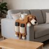Сумка для хранения на диван, мягкая шерстяная, в форме собаки, ручной вязки, шерстяная подушка со встроенным подстаканником, зимний аксессуар для дивана