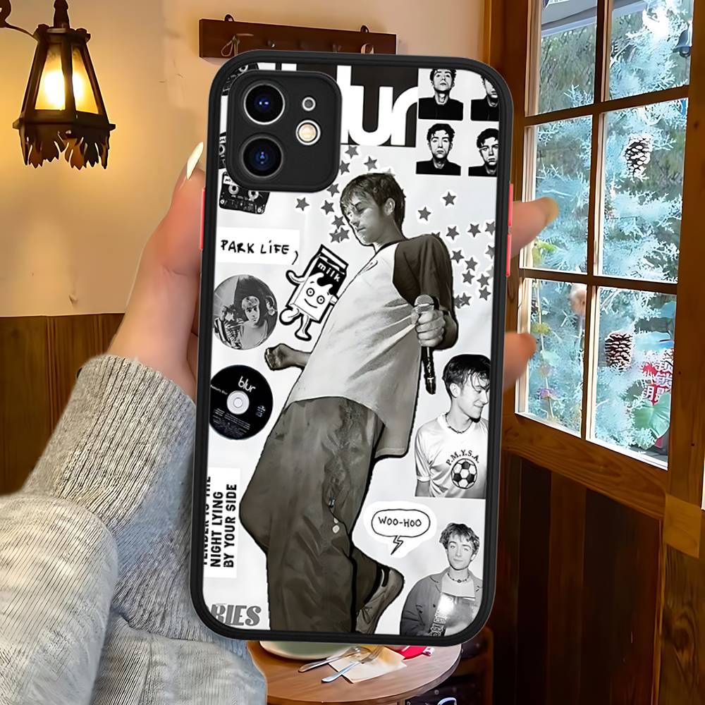 Rock Band B-Blur Matte Protective Case For IPhone 16 15 14 13 12 11 Pro Max X XS MAX Protection Case