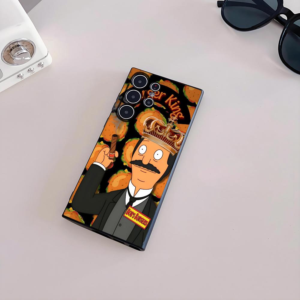 Мультяшный чехол для телефона B-Bobs Burgers для Samsung Galaxy S25 S24 S22 S23 Ultra S21 S20 Plus 5G Матовый Нескользящий Полное покрытие Мягкий чехол