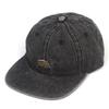 Universal Chemistry Washing Black Denim Strapback Cap Denim Ball Cap