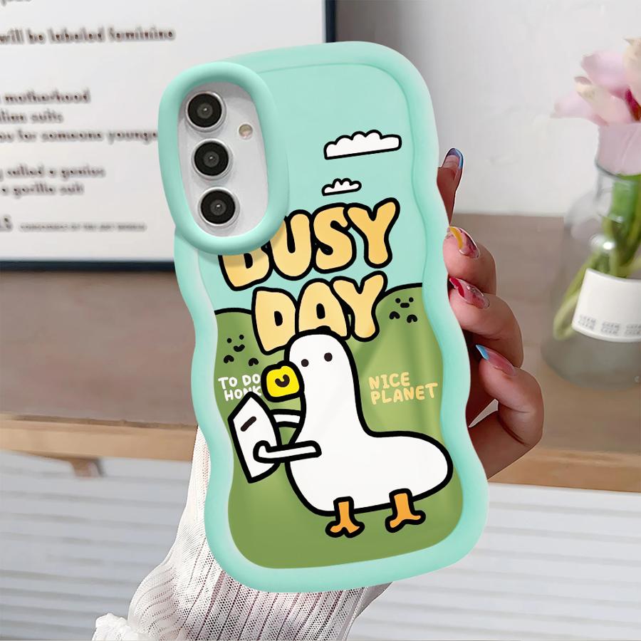 Мягкий чехол для телефона Samsung Galaxy A16 A52 A12 A13 A11 A21s A15 A14 A06 A04 A23 A05 A03 A33 A53 A22 Мультяшная утка