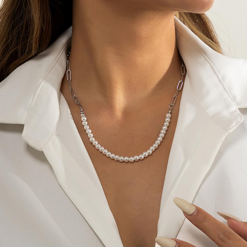 Fashion Women's Necklaces Personality Imitation Pearl Necklaces For Women Boho Jewelry Accessories