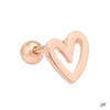 Heartline 14K Gold Needle Rose Gold Heart Piercing (S8539150)