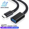 OTG Type C Cable Adapter USB C Male To USB Female Adapter Connector for Xiaomi Huawei OTG Data Converter Cable for MacBook Air