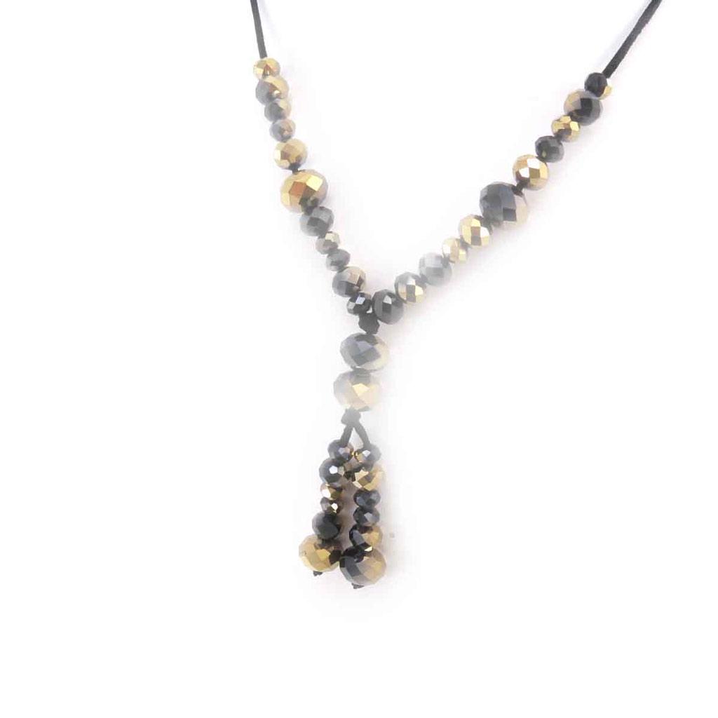 Les Trésors De Lily [J7955] - Колье «Минералия» из черного золота