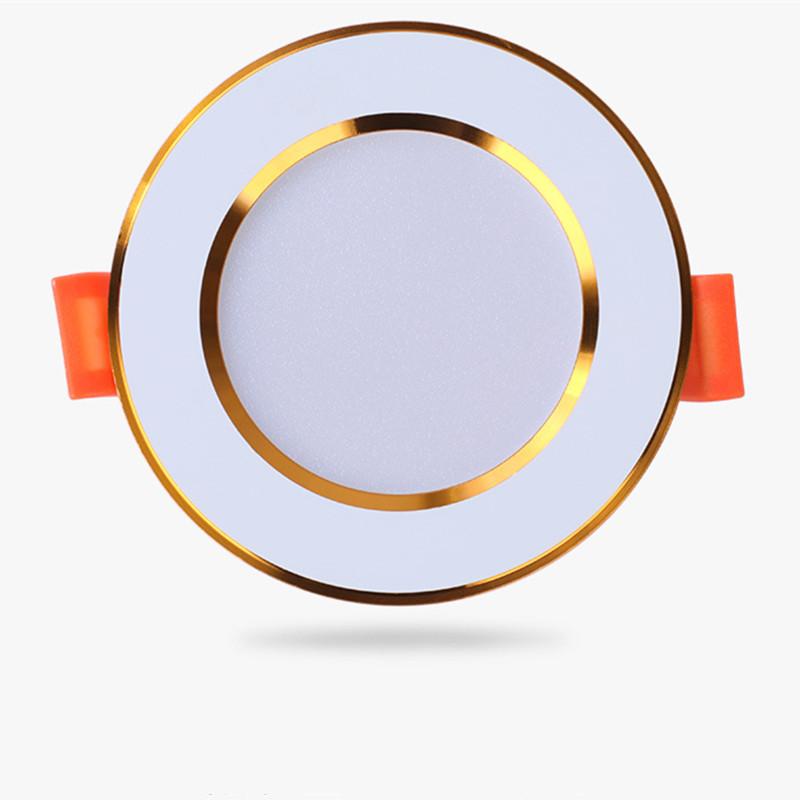 Recessed Led Downlight Ultra Thin Silver White Golden Led Ceiling Lamp 3W 5W 9W LED Spot Light Lighting For Living Room Bedroom