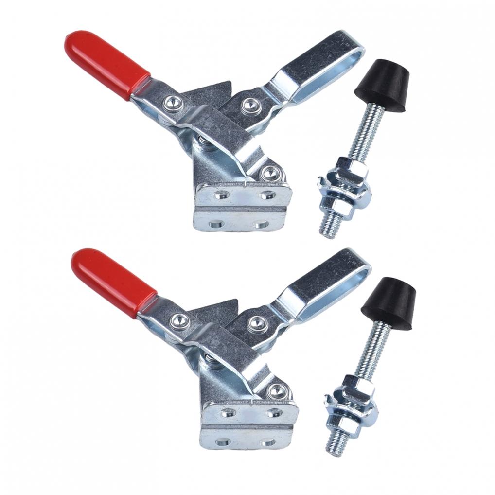 Carpentry Tools Woodworking Clamps Toggle Clamp Horizontal Clip 2Pcs