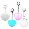 Сенсорный свет Перезаряжаемый Мини-фонарик Кошелек Брелок с сенсорным и автоматическим датчиком света Компактный кошельковый фонарик в форме сердца для женщин