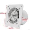Bathroom Ceiling Wall Mount 6inch Ventilation Vent Exhaust Toilet Bath - White, 150mm