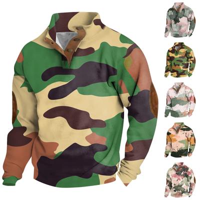 Мужская толстовка с воротником-стойкой на открытом воздухе, повседневные свитера, топы