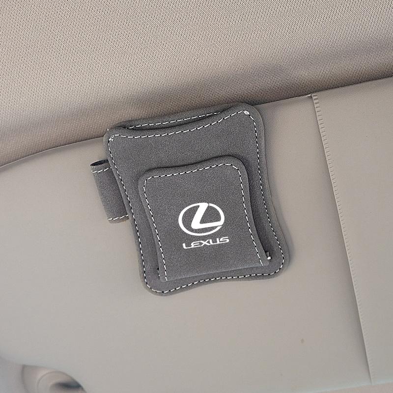 Car Sun Visor Eyeglass Clip Glasses Holder Card For Lexus RX330 IS250 Ct200h ES300h RX350 IS300h NX300h RX400h UX Accessories