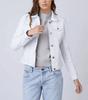 Genuine Handmade White Leather Women Designer 100%Lambskin Stylish Casual Shirt