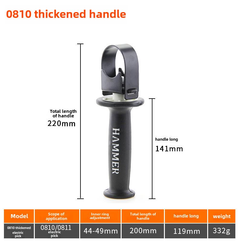 Electric Hammer & Drill Auxiliary Handle Set – Includes Impact Drill, Pistol Drill, Angle Grinder Auxiliary Handles – Power Tool Accessories