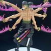 40 см One Piece Мечник Девять Клинков Стиль Зоро Акционная Кукла Статуэтка Аниме Маленькая Статуэтка ПВХ Модель Кукла Коллекция Игрушка Подарок Ребенок