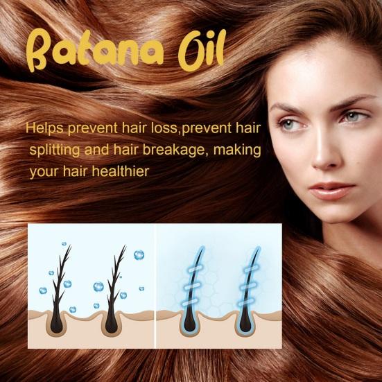 100G Batana Hair Care Oil Natural Plants Extract Men Women Dry Damaged Split Hair Growth Hydrating Smoothing Repair Essential Oil