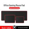 Red-Stitched XL Gaming Mouse Pad for Office and Esports