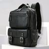 Men's Genuine Leather Backpack Casual Large-capacity Top-grain Cowhide Computer Backpack