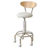 Барный стул Cybercom с двухсторонними колесиками, белый, CB-388(W)