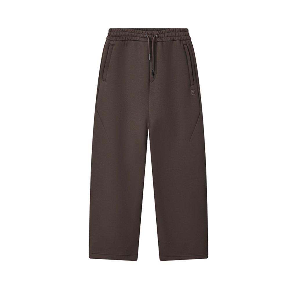 Fila Milano Series Classic Comfortable Versatile Knitted Long Pants Men Bottoms Dark-Gray-Brown F11M545601FBN