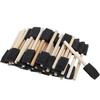50Pcs Foam Brush Black Sponge Wood Handle Paint Brush Children Drawing Graffiti Tools