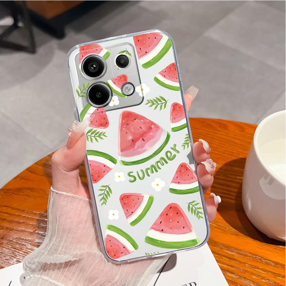 For POCO X6 Pro Cases Creative Protector Soft Slim Silicone Clear Anti Choc Back Cover For POCO X6pro X 6 Pro Funda Coque Bumper