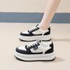 2025 Spring Little White Shoes New Korean Version Ins Female Students Height Increase Platform Sports Board Shoes Casual Shoes Female XY789