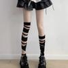 Лолита JK Стиль Гольфы выше колена Нейлон Гольфы выше колена Прозрачные полосатые чулки Девушка