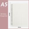 A5/B5/A4 Spiral Coil Notebook Horizontal Grid Blank Notepad Frosted Student Diary Sketchbook School Supplies Stationery
