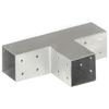 Vidaxl Łącznik Do Słupków W Kształcie T, Galwanizowany Metal, 71X71 Mm
