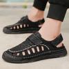 Fashion New Mens Sandals Comfort Slip On Outdoor Casual Shoes Hand Sewn Thread High Quality Loafers Breathable Non-Slip Beach Sandals
