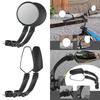 2 шт. Велосипедные зеркала Аксессуары Прочные Вращающиеся на 360 градусов для руля диаметром 2-2,4 см Велосипедное зеркало заднего вида Черное