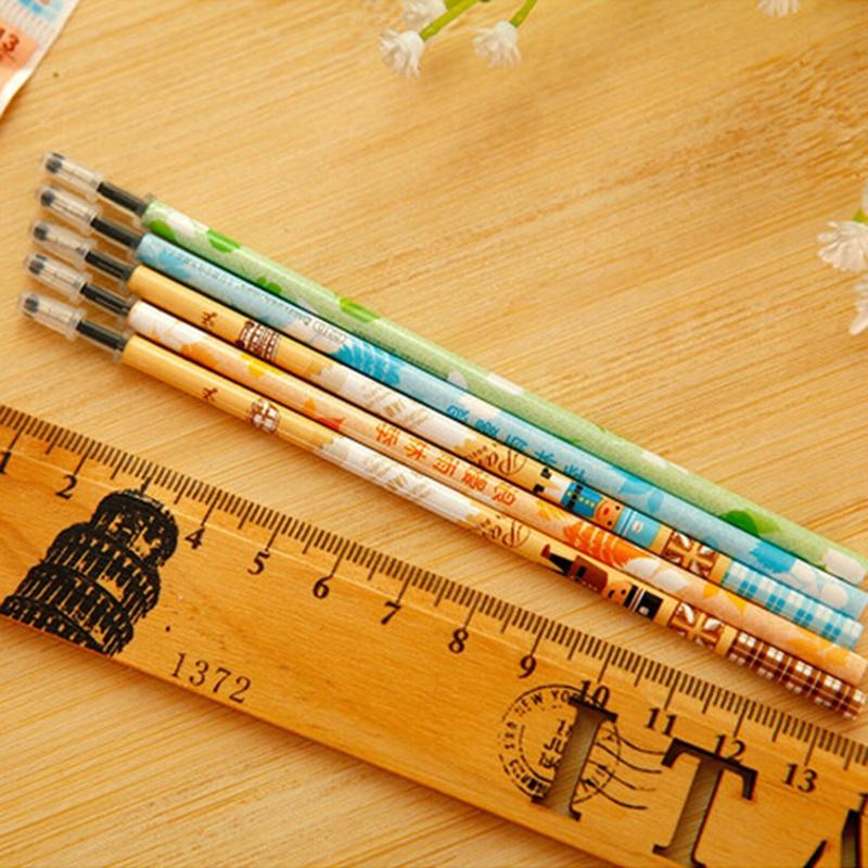 Новые 10 шт. стержней для гелевых ручек Fashion Black Ink