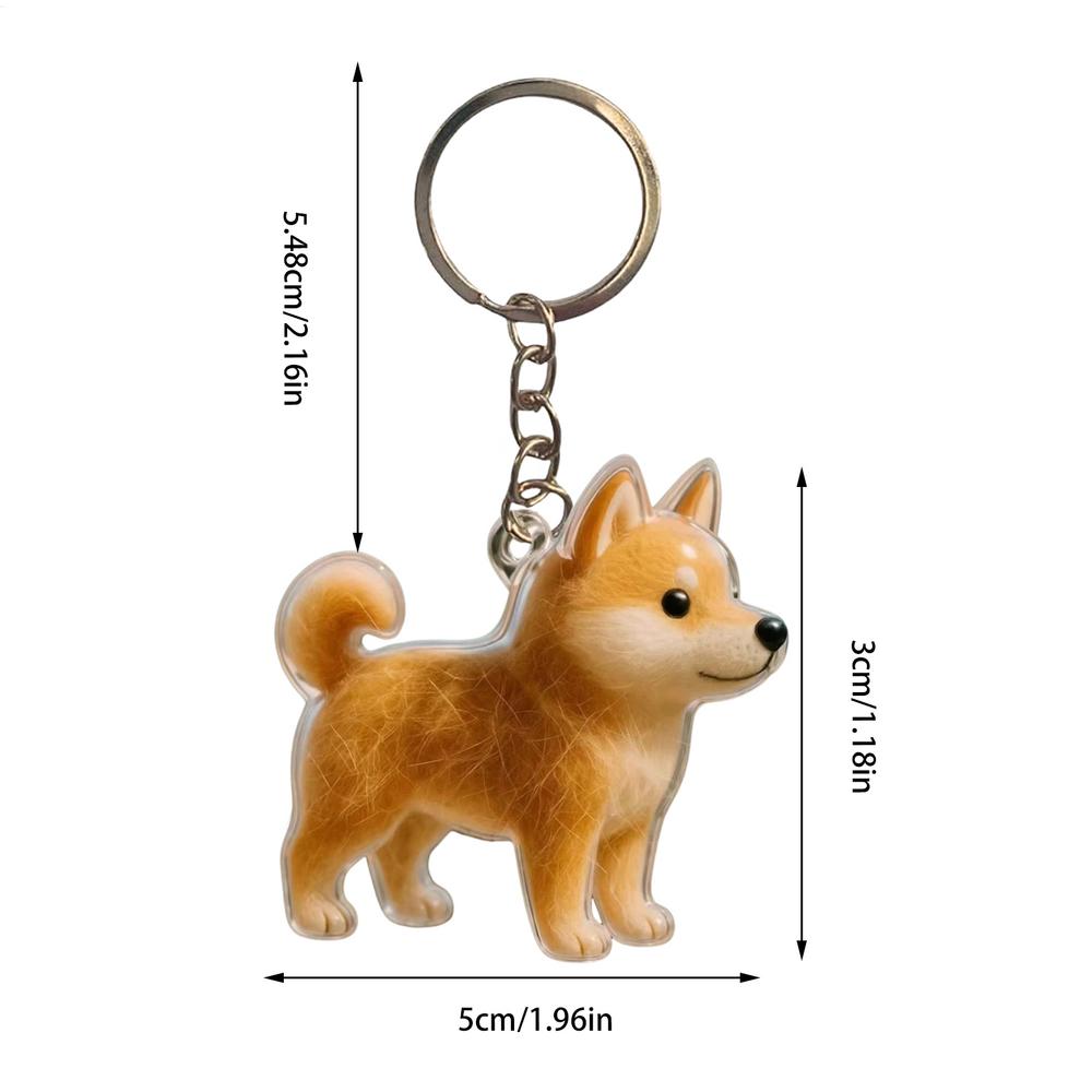 Dog Hair Storage Pendant Keychain Transparent Dog Fur Collector Pendant Souvenir Collection Gift Bag Decoration Keychain Jewelry