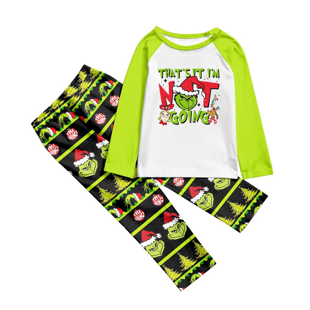 Christmas Day Prints Family Matching Long Sleeve Tops+Pants Set Family Matching Sets