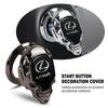 AJA1 Car Engine Start Cover Skull Logo Switch Button Protection Cover For Lexus CT200h NX300h RX300 RX330 EX300h F Sport IS RX450h
