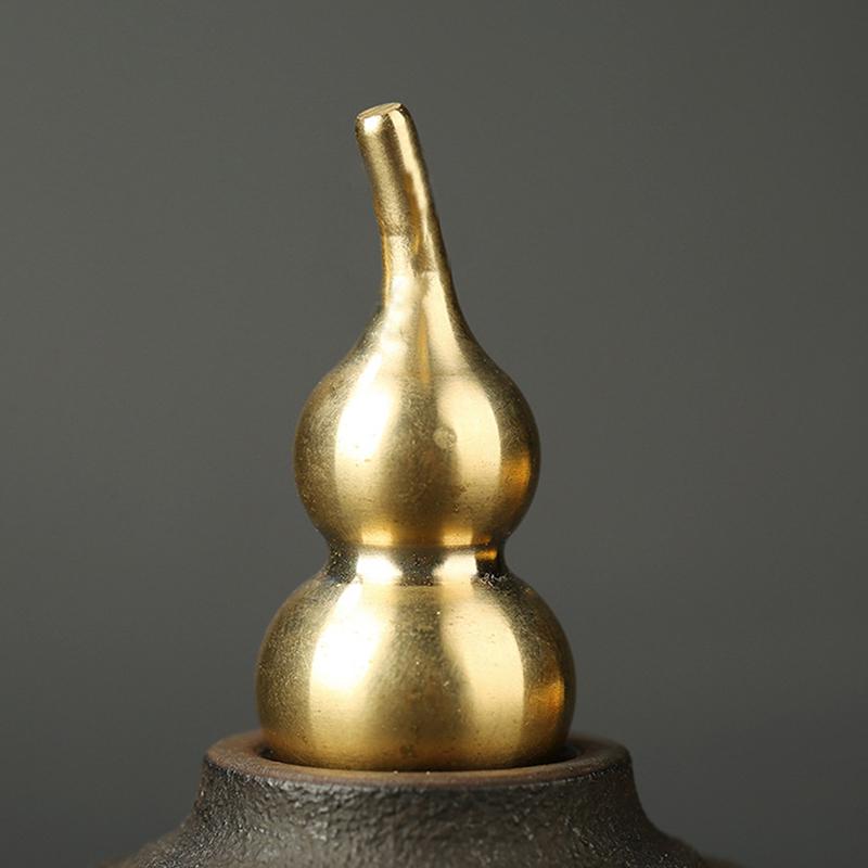 Мини Портативная латунная тыква, традиционный декор, украшение, брелок, статуэтка, подвеска