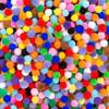 1200pcs 1cm Pompoms, Multicolor Valentine Arts And Crafts Plush Pompoms, Pompoms For Crafts And Hobbies