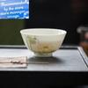100 мл Цзиндэчжэнь Ручная работа Мастерская чашка Бытовая Расписанная вручную чашка для чая с лотосом Древняя чашка для медитации Китайский чайный сервиз Украшение Подарок