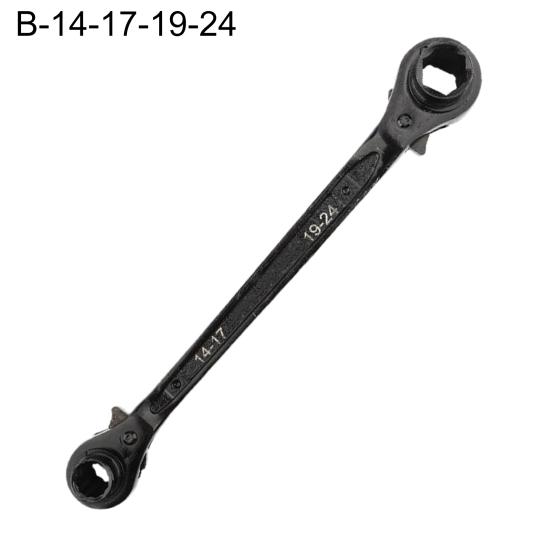 Многофункциональный двусторонний ключ с двойной головкой, не подверженный ржавчине, оборудование для мастерских, быстрый трещоточный ключ для дома