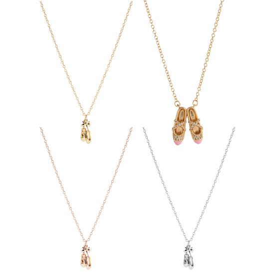 Ballet Shoes Necklace Ballerina Shoes Pendant Necklace Dainty Ballet Dancer