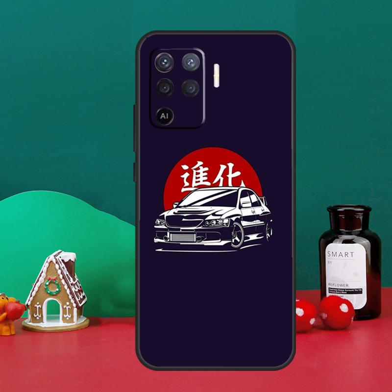 JDM аниме эстетический чехол для OPPO A79 A74 A94 A58 A78 A98 A5 A9 A53 A52 A72 A15 A17 A77 A16 A76 A96 A57S A54S